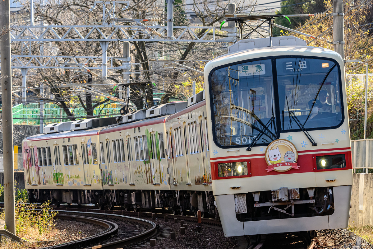 神戸電鉄 鈴蘭台車庫 5000系 5014F