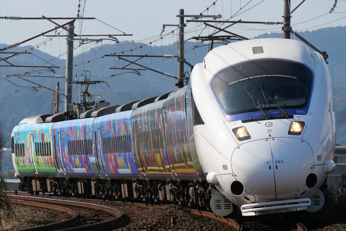 JR九州 南福岡車両区 885系 SM3編成