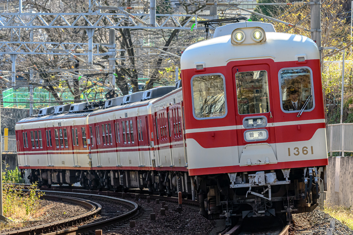 神戸電鉄 鈴蘭台車庫 1000系 1361F