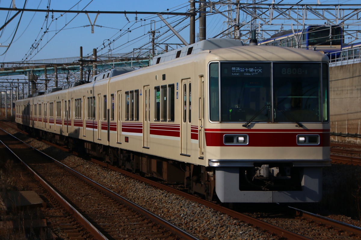 京成電鉄 くぬぎ山車両基地くぬぎ 8800形 8808F