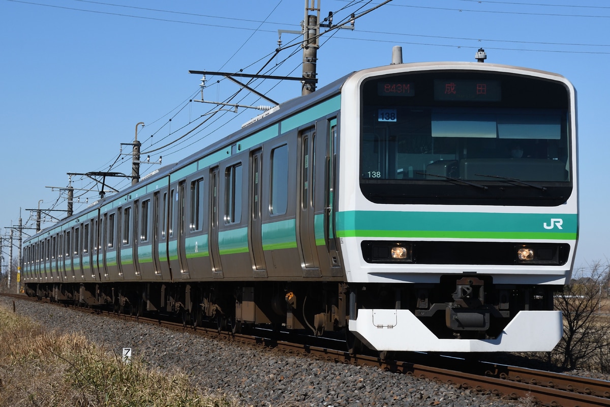 JR東日本 松戸車両センター E231系 マト138編成