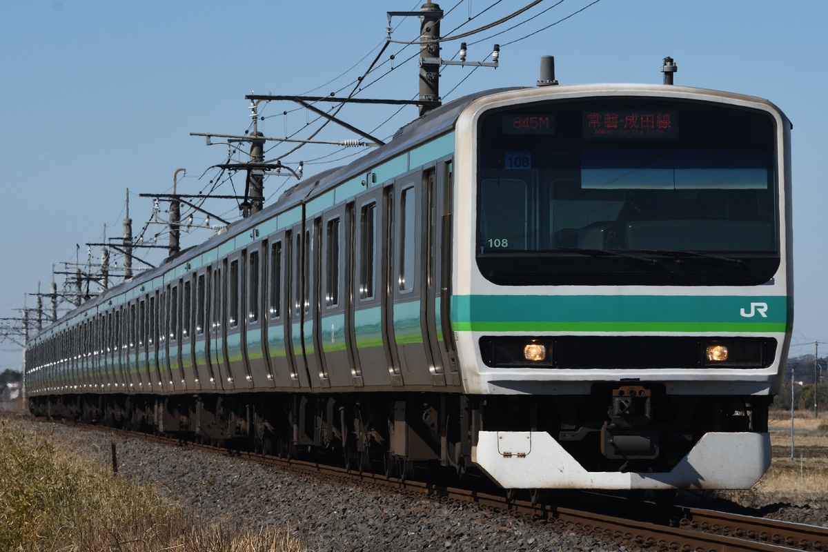 JR東日本 松戸車両センター E231系 マト108編成