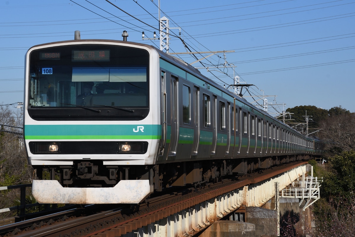 JR東日本 松戸車両センター E231系 マト108編成