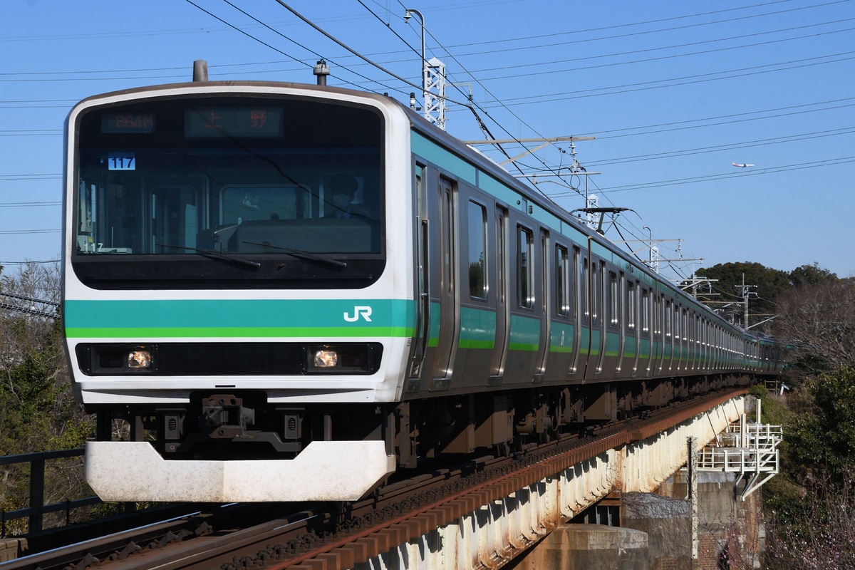 JR東日本 松戸車両センター E231系 マト117編成