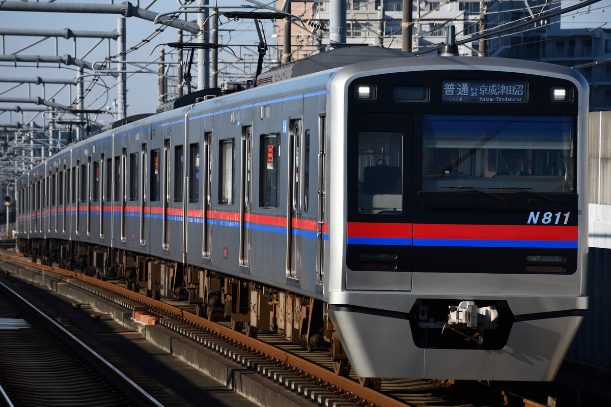 京成電鉄 くぬぎ山車両基地 N800形 N818F