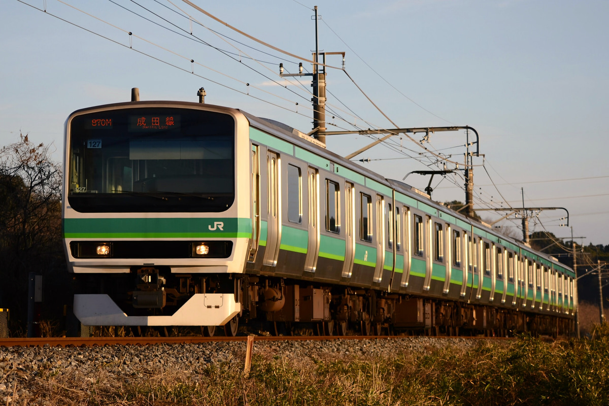 JR東日本 松戸車両センター本区 E231系 マト127編成
