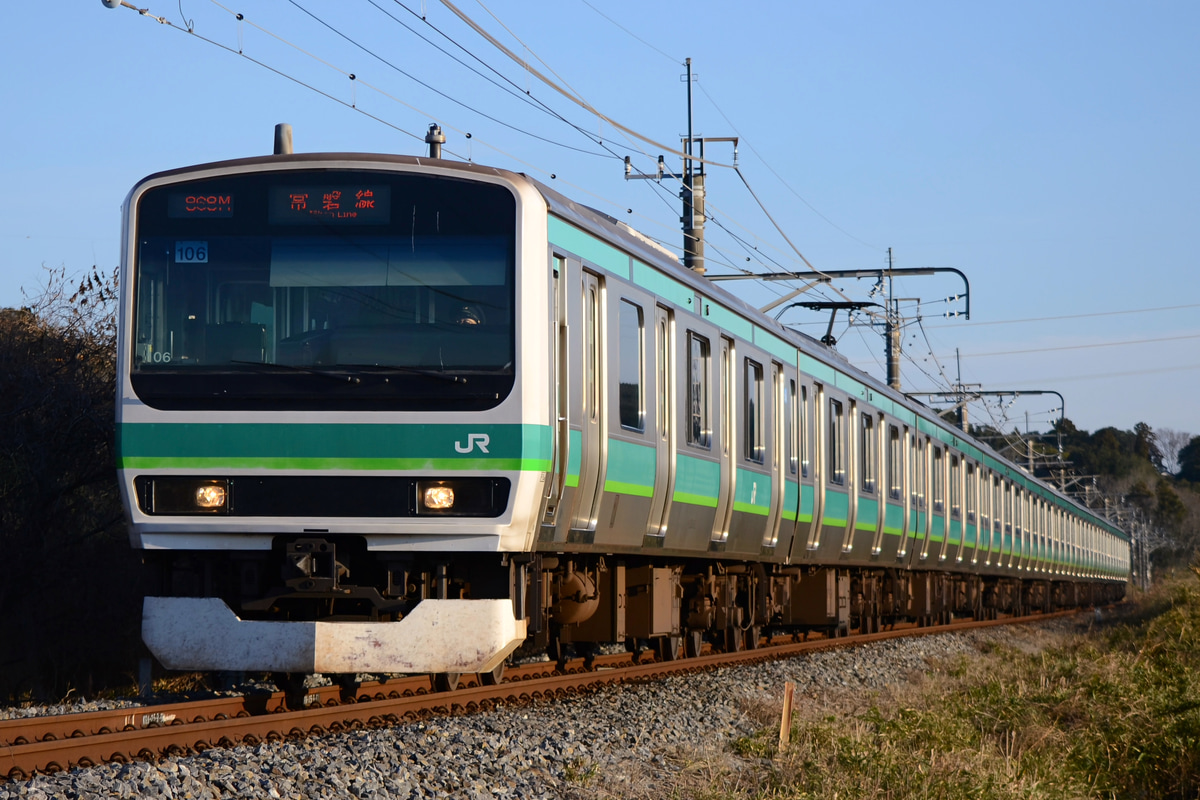 JR東日本 松戸車両センター本区 E231系 マト106編成