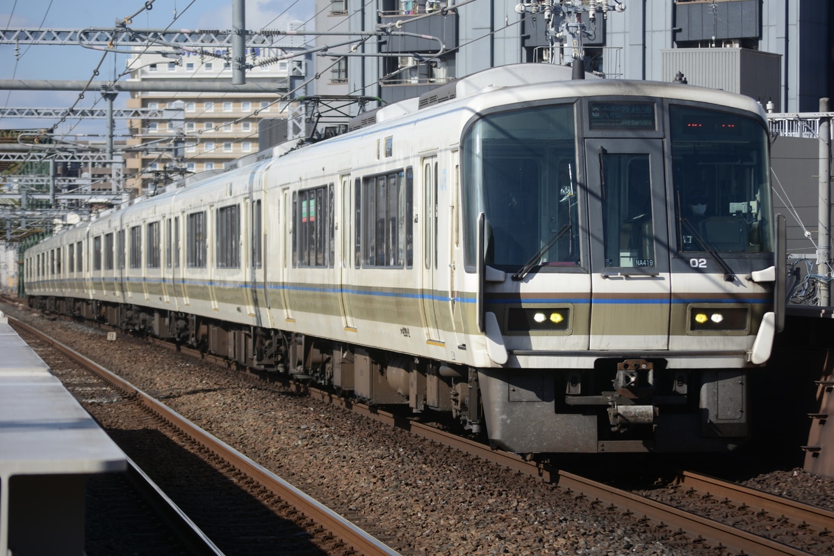 JR西日本 吹田総合車両所奈良支所 221系 NA419編成