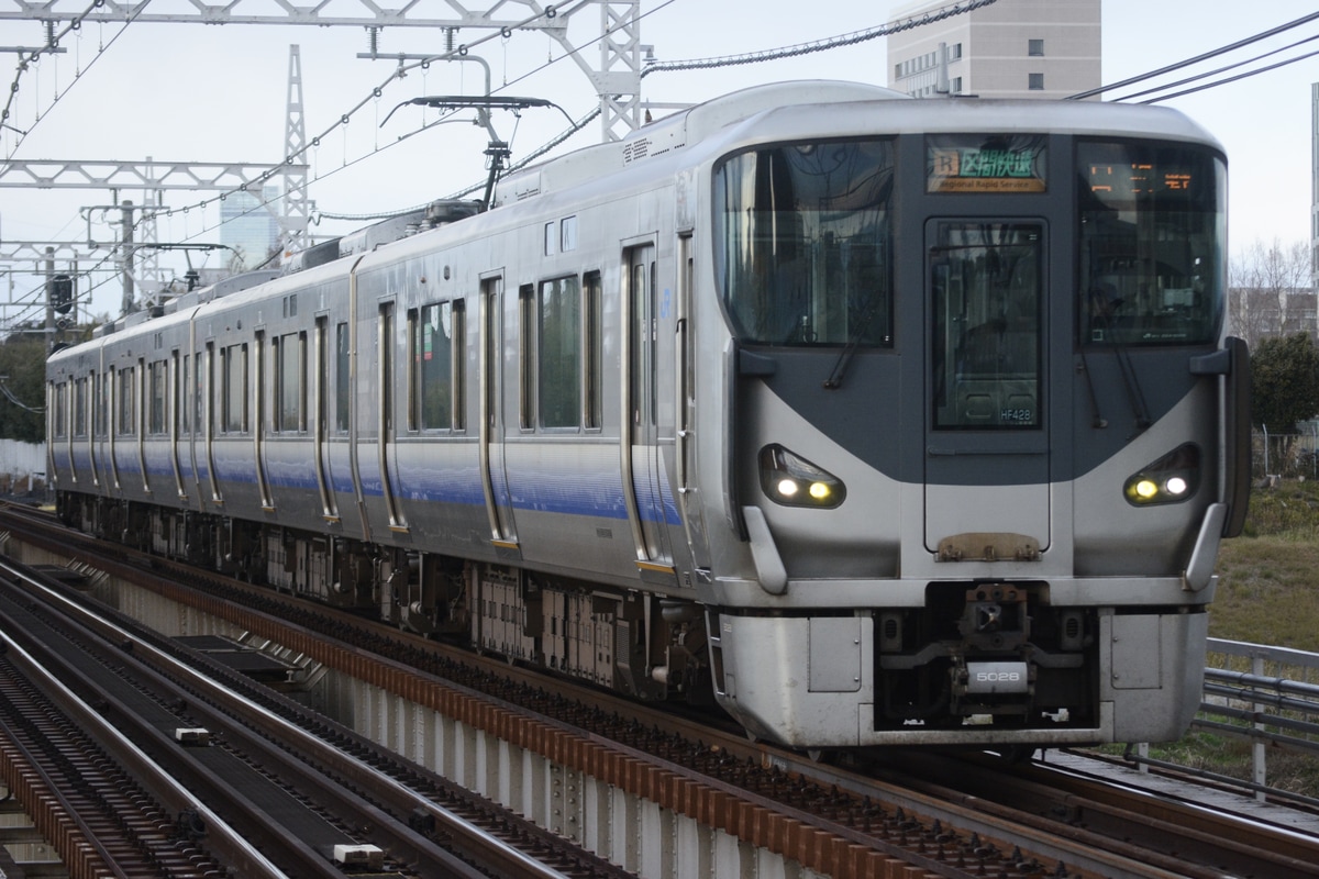 JR西日本 吹田総合車両所日根野支所 225系 HF428編成