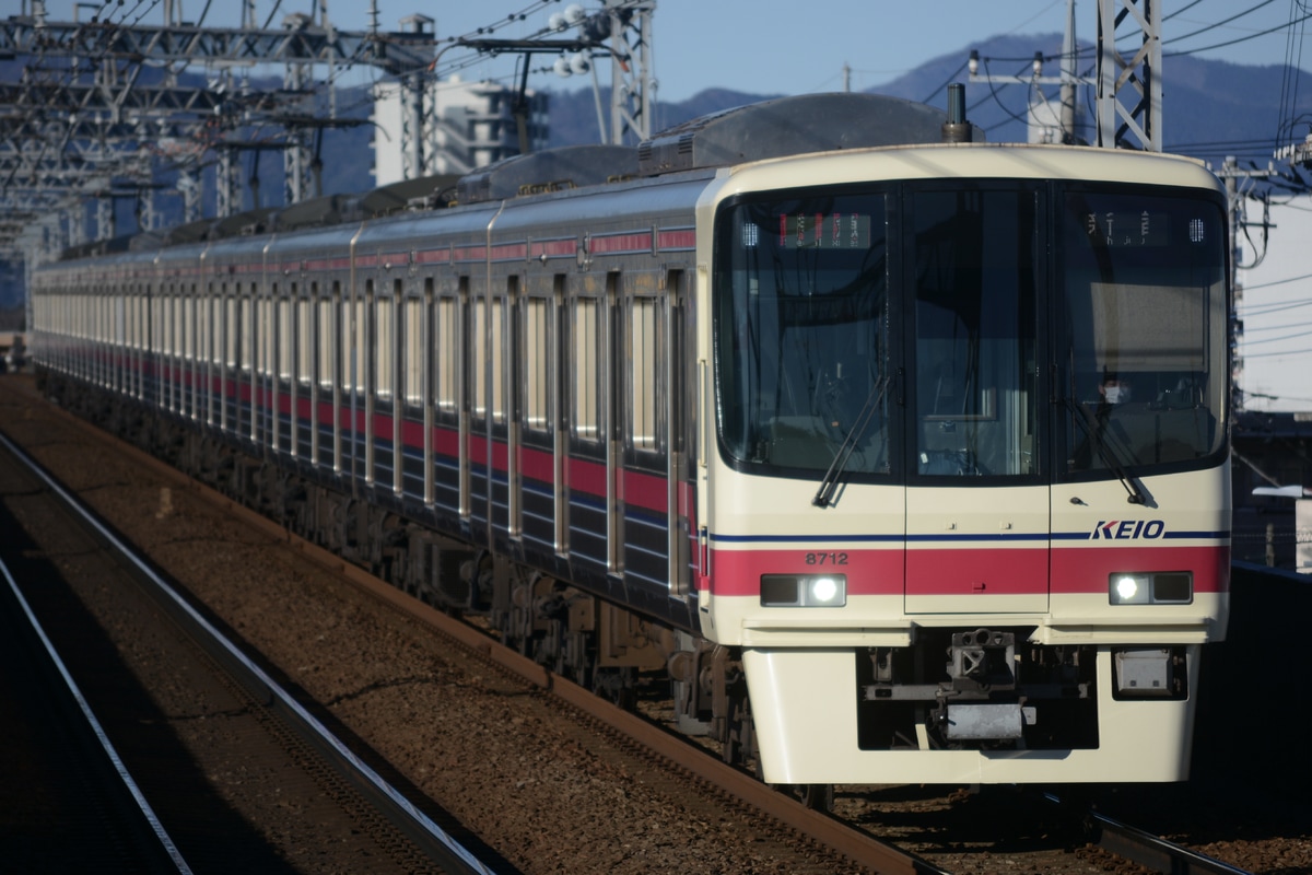 京王電鉄 若葉台検車区 8000系 8712F