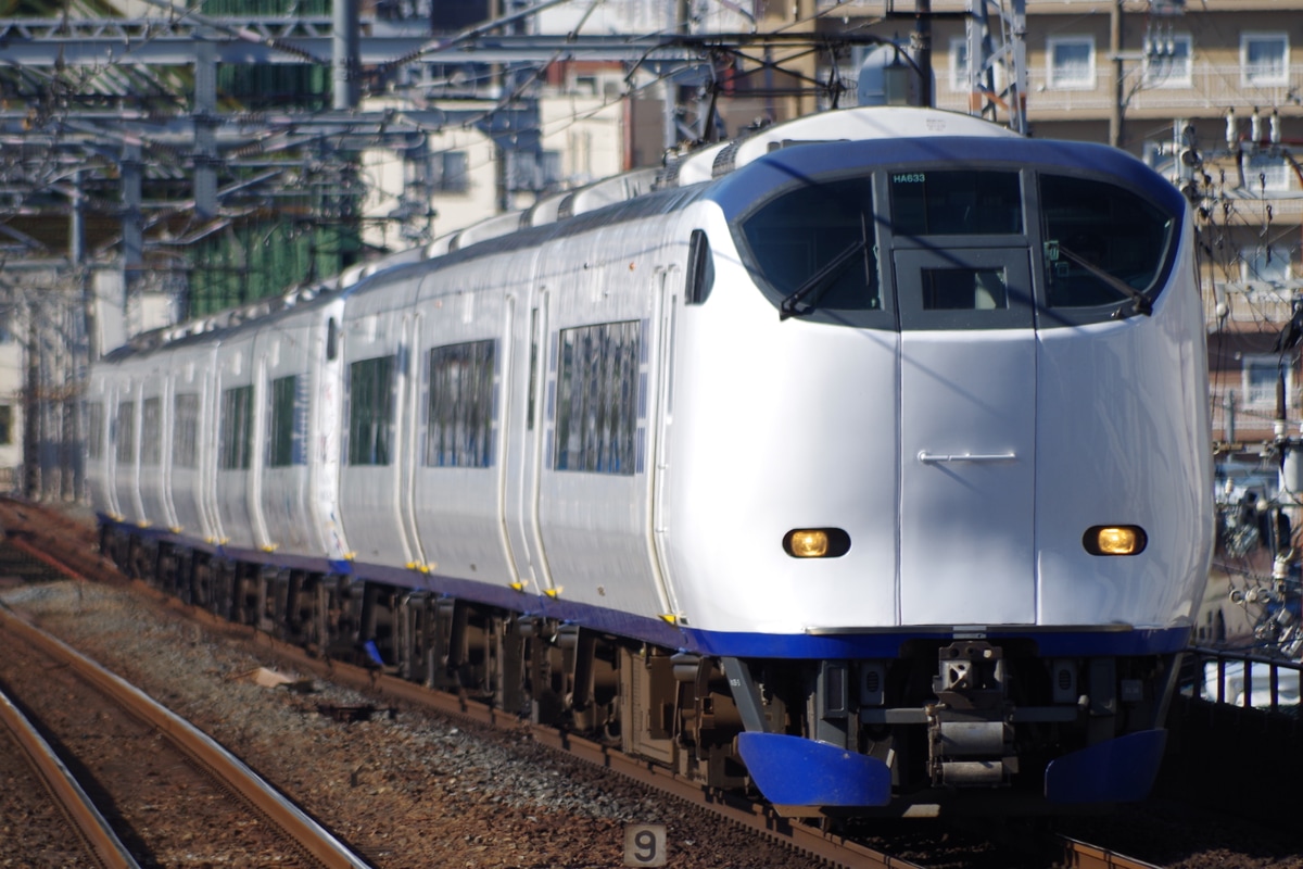 JR西日本 吹田総合車両所日根野支所 281系 ヒネHA633編成