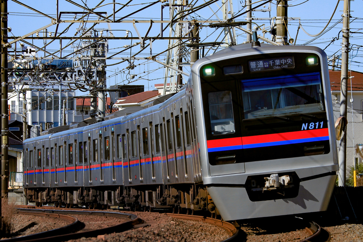 京成電鉄 くぬぎ山車両基地 N800形 N818f