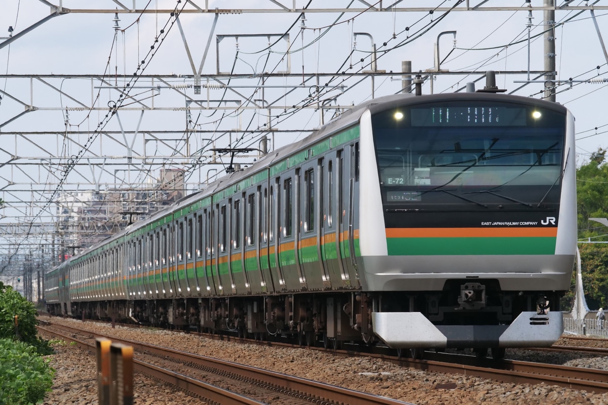 JR東日本 国府津車両センター E233系 E-72編成