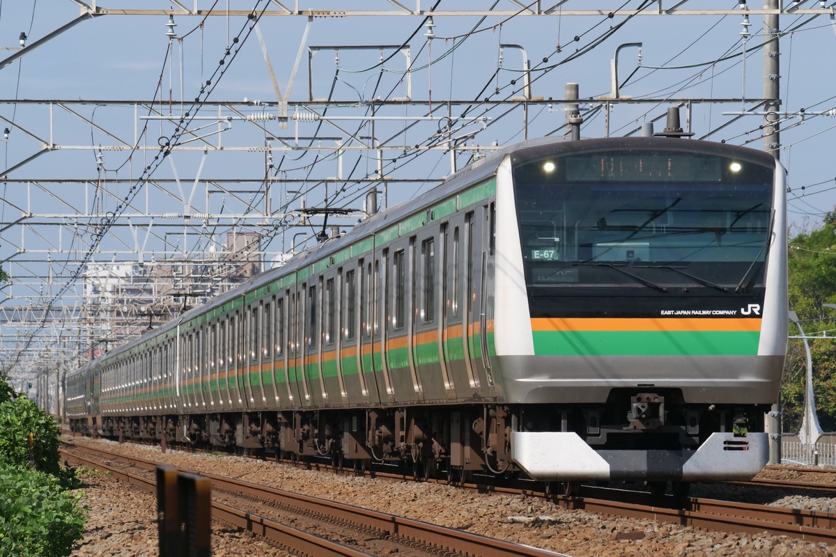 JR東日本 国府津車両センター E233系 E67編成