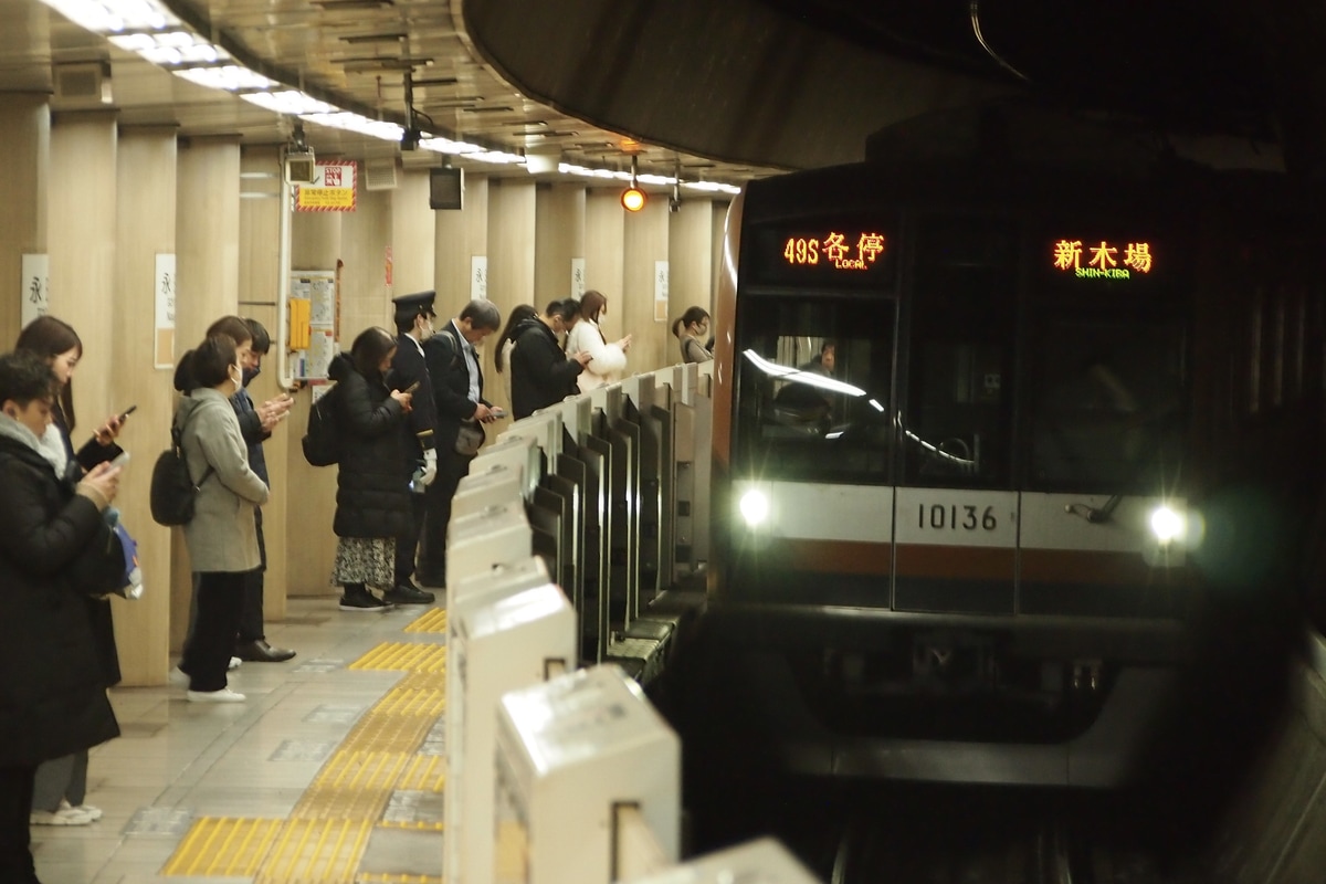 東京メトロ 和光検車区 10000系 10136F