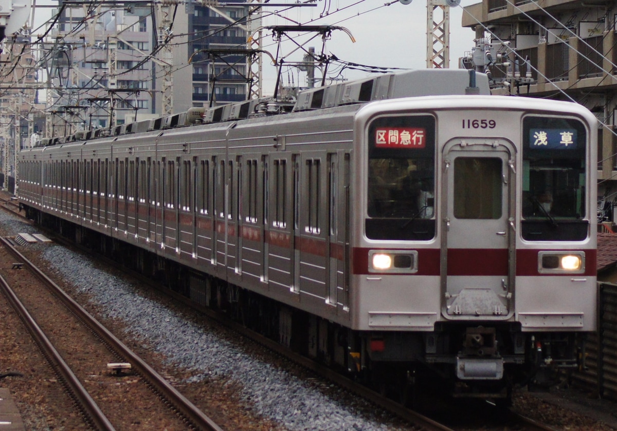 東武鉄道 南栗橋車両管区春日部支所 10030系 11659F