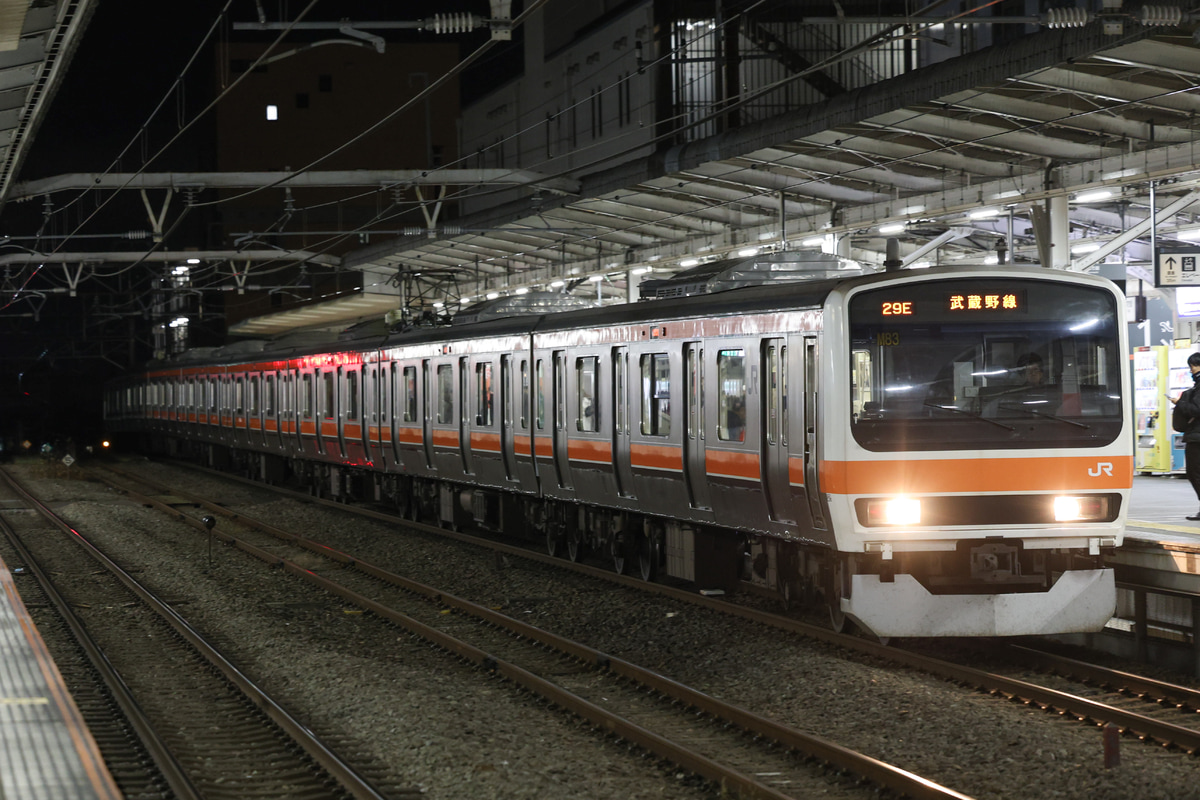 JR東日本 京葉車両センター 209系 ケヨM83編成