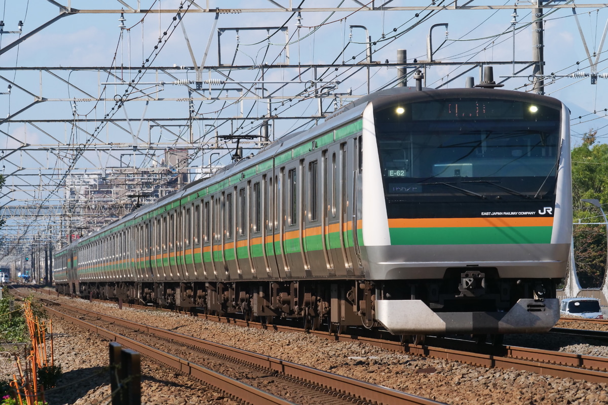 JR東日本 国府津車両センター E233系 E-62編成