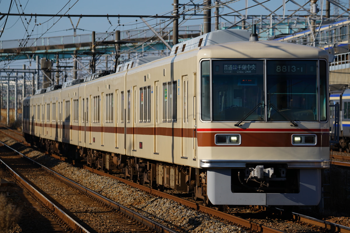 京成電鉄 くぬぎ山車両基地 8800形 8813編成