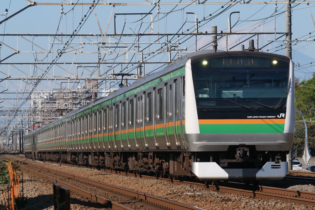 JR東日本 国府津車両センター E233系 E-59編成