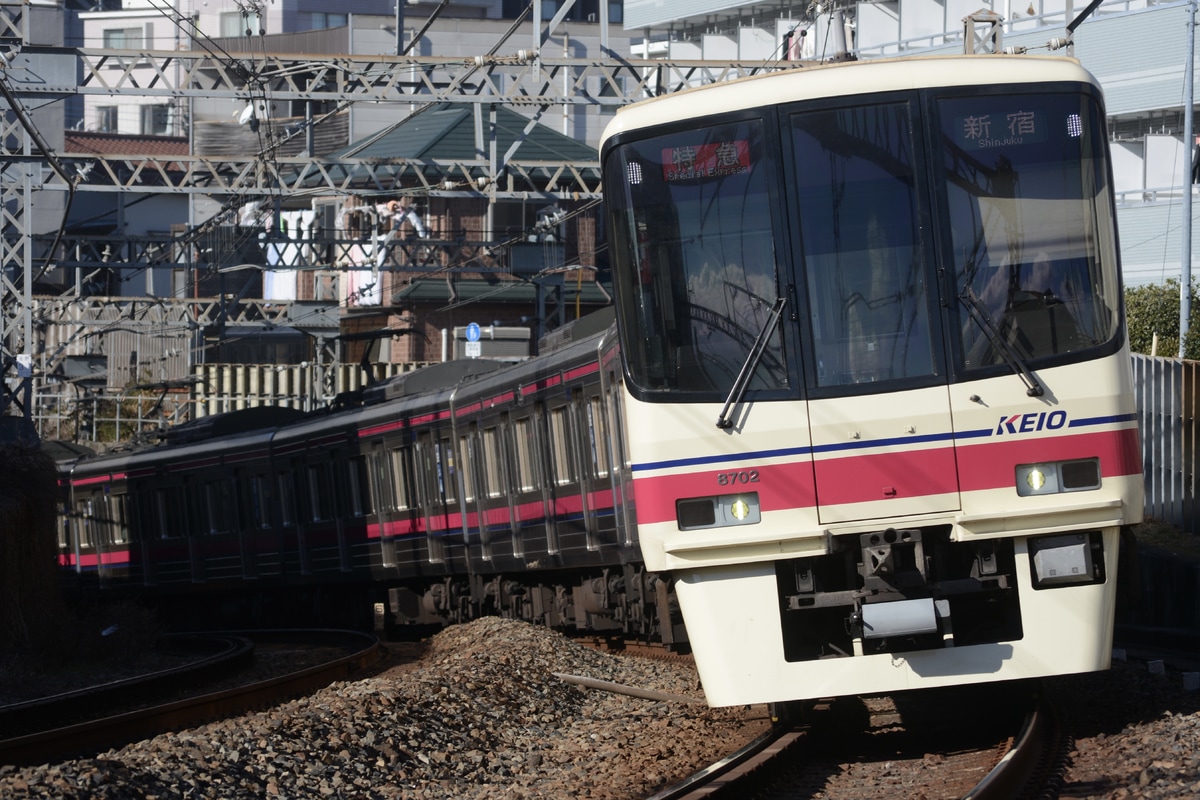 京王電鉄 若葉台検車区 8000系 8702F