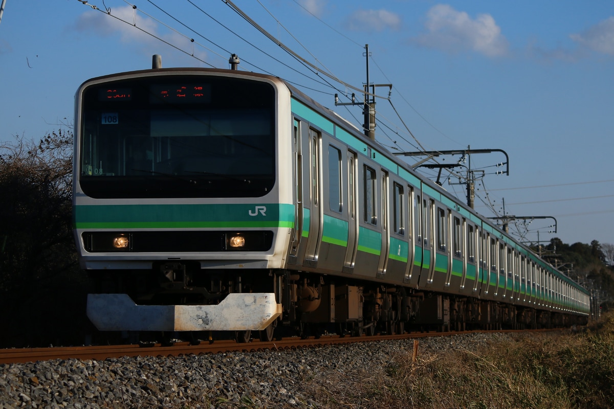 JR東日本 松戸車両センター本区 E231系 マト108編成