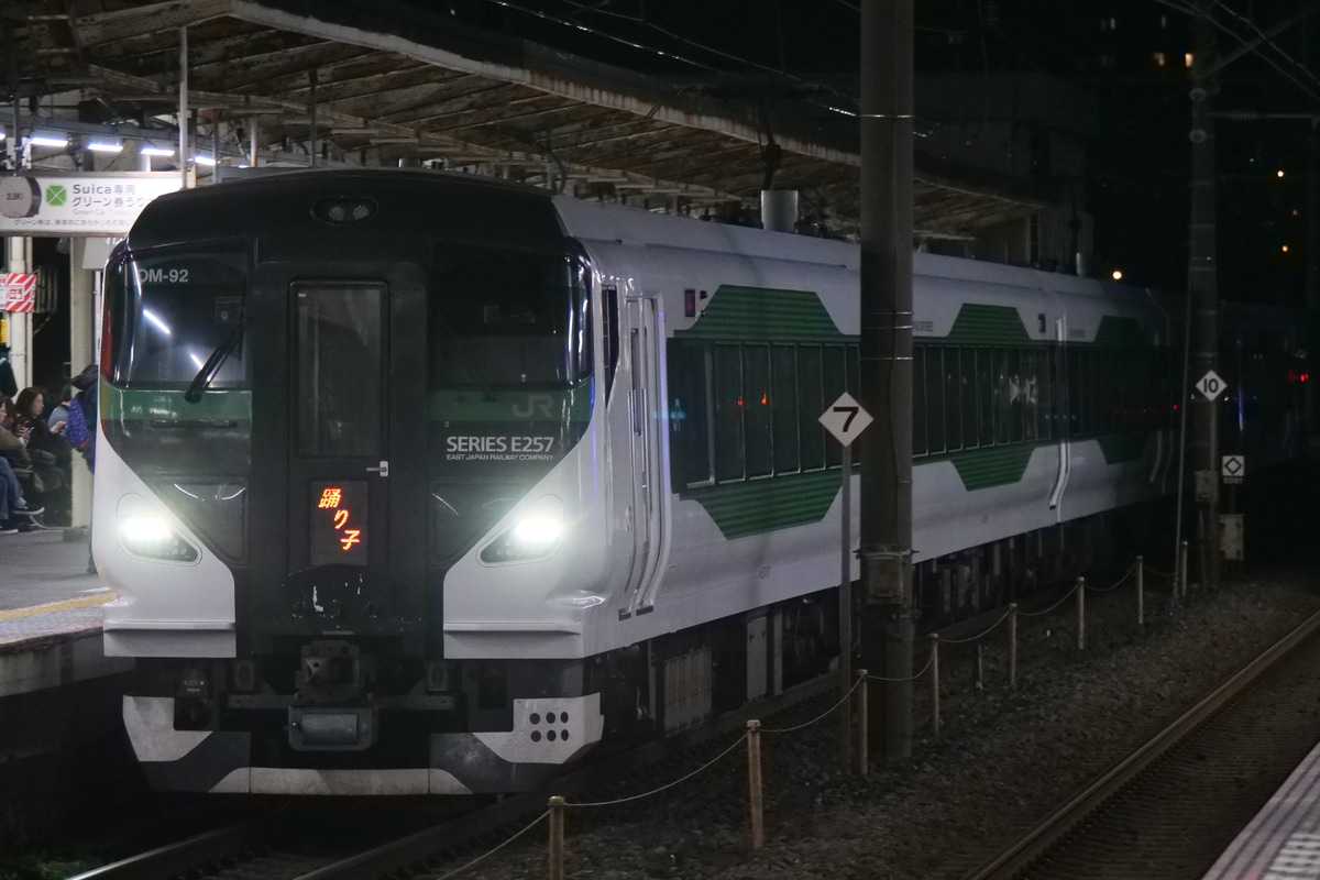 JR東日本 大宮総合車両センター本区 E257系 OM-92編成