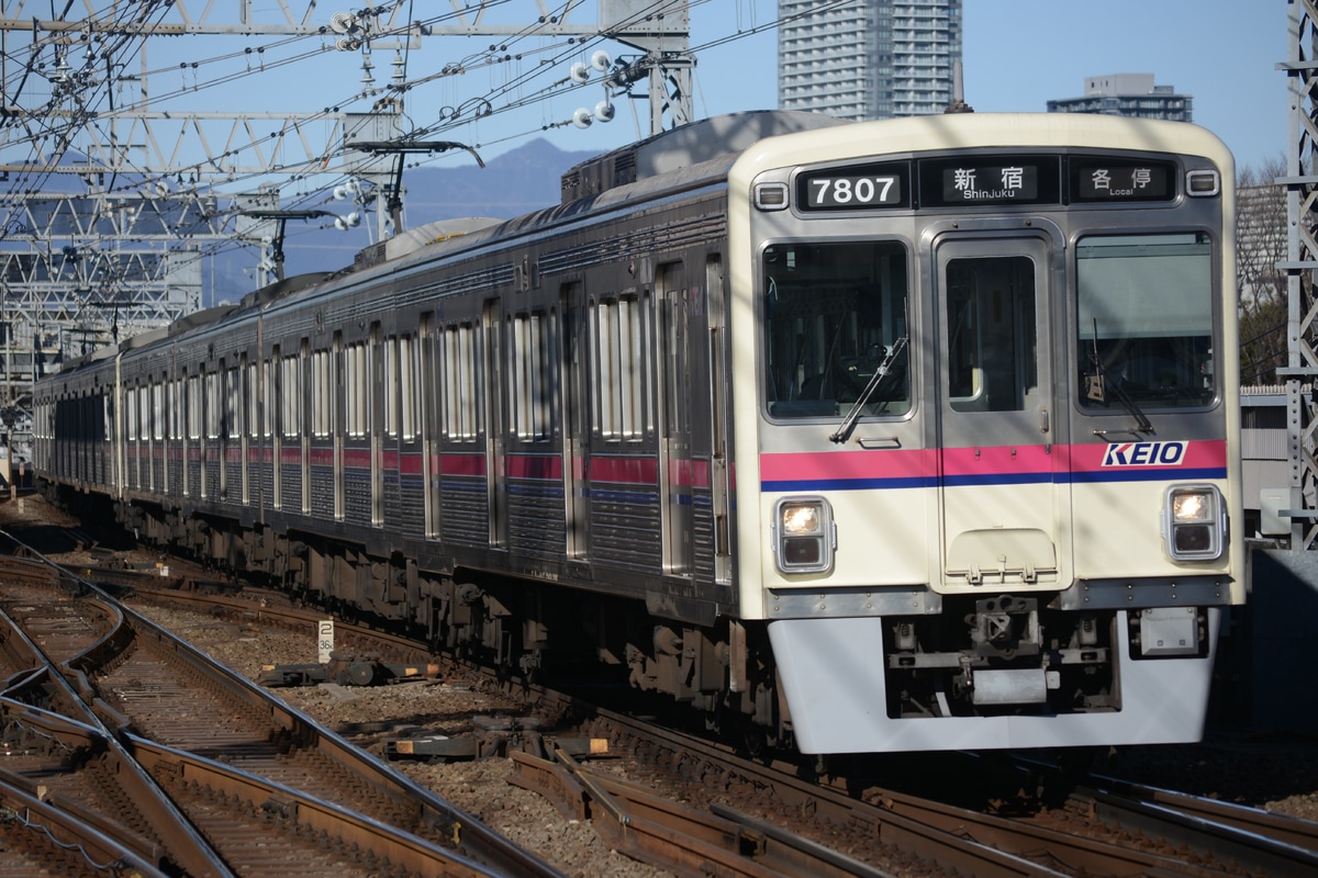 京王電鉄 若葉台検車区 7000系 7807F
