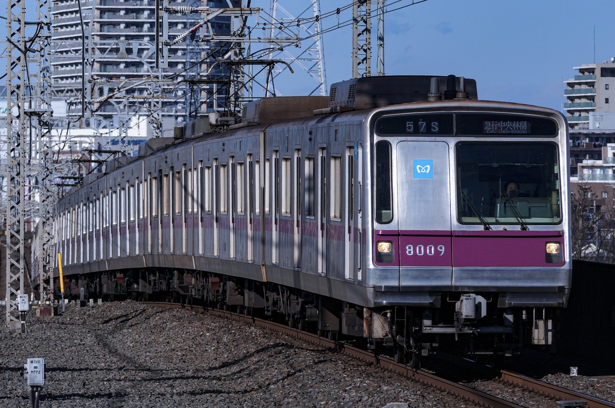 東京メトロ 鷺沼検車区 8000系 8109F