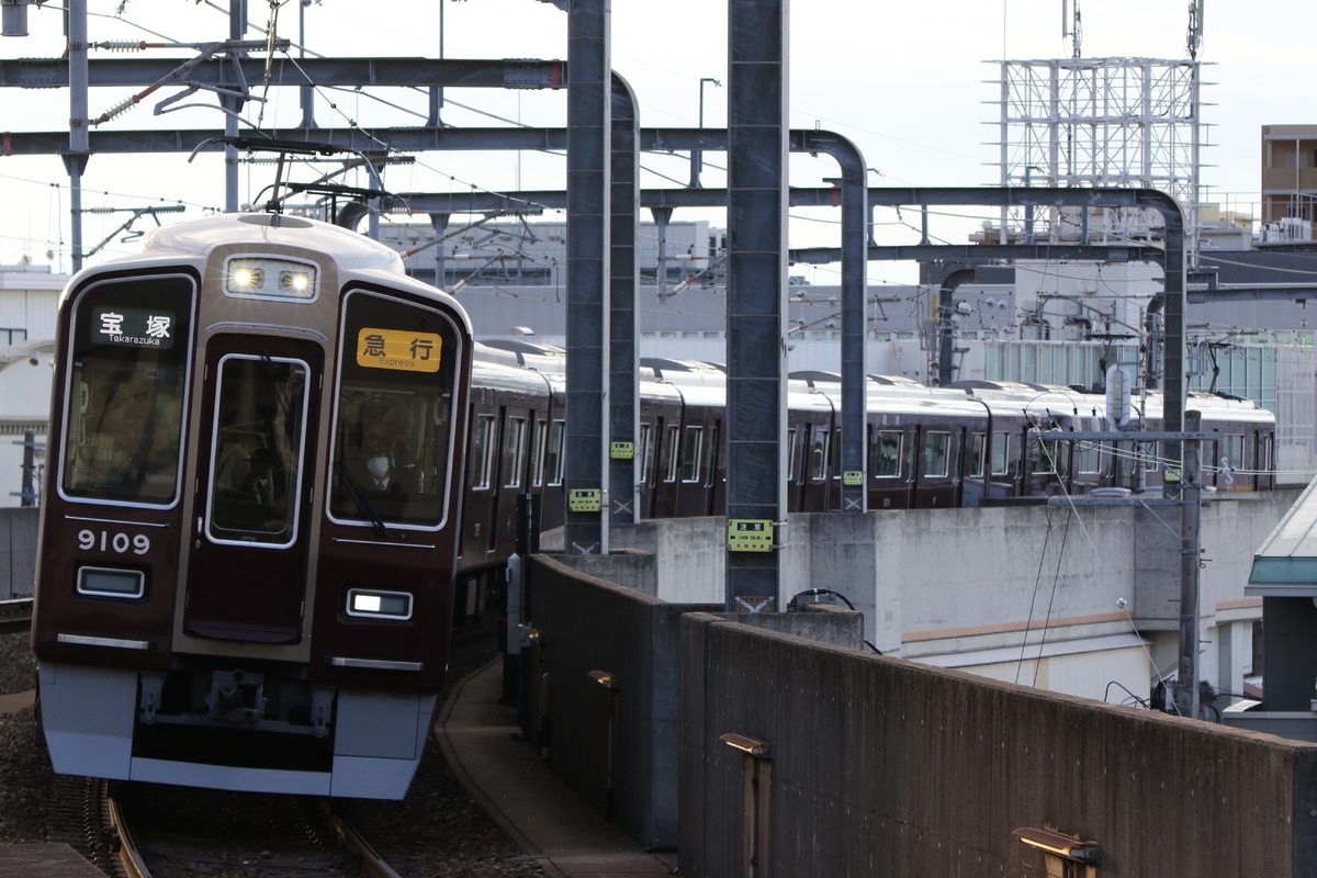 阪急電鉄 平井車庫 9000系 9009F