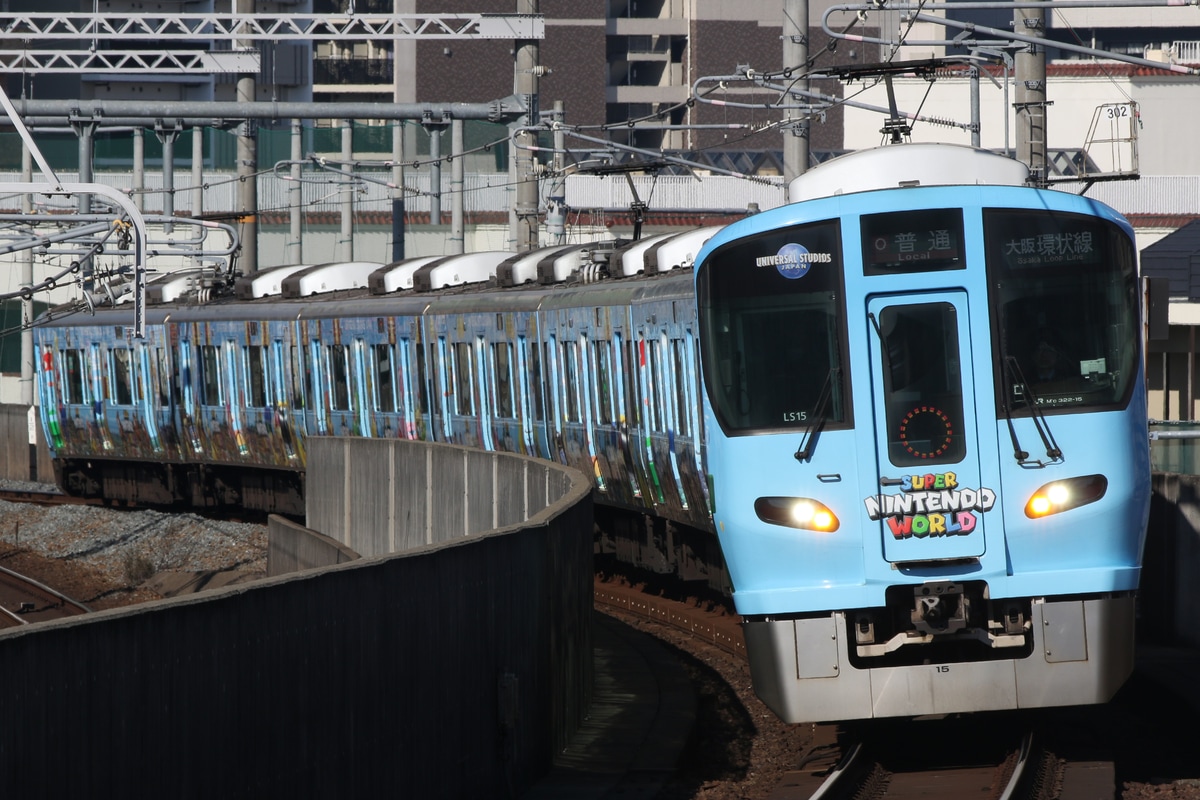 JR西日本 吹田総合車両所森ノ宮支所 323系 モリLS15