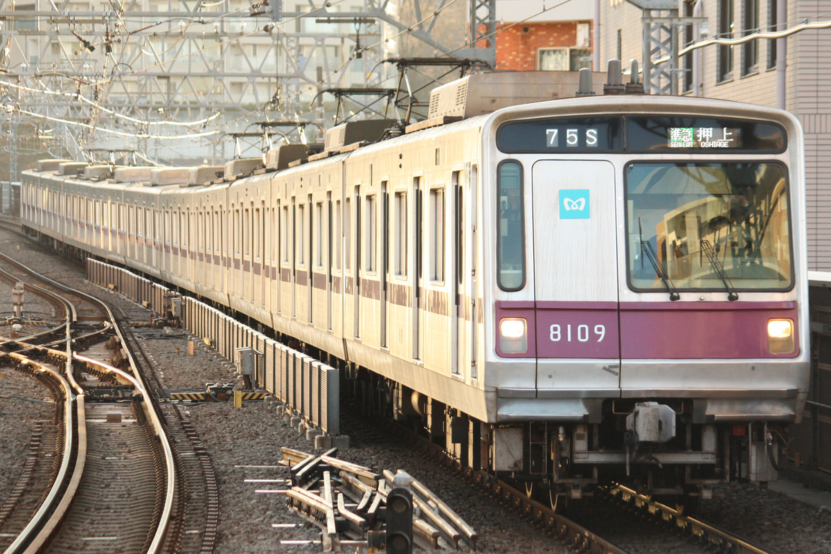 東京メトロ 鷺沼検車区 8000系 8109F