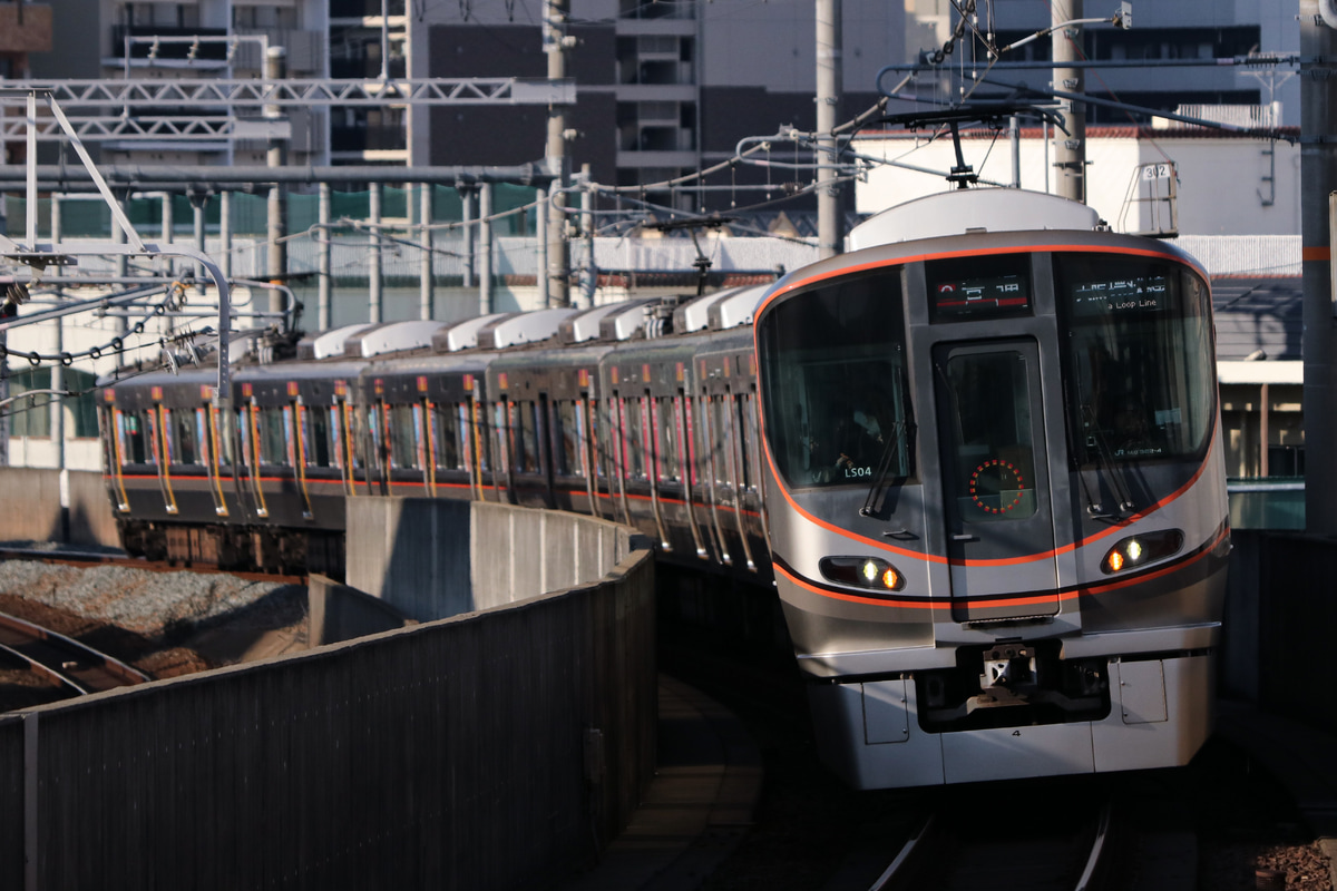 JR西日本 森之宮検車場 323系 LS04編成