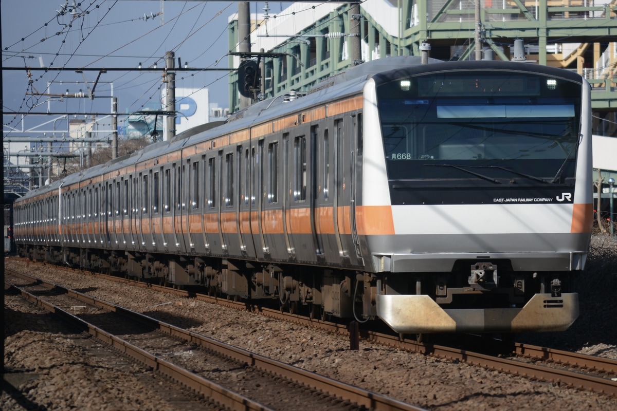 JR東日本 豊田車両センター本区 E233系 トタ青668編成