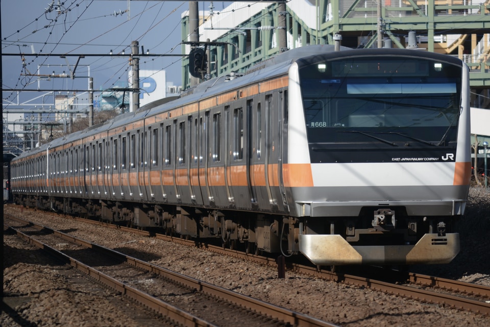 JR東E233系トタ青668編成<br class="br-sp" />(青668編成)の写真