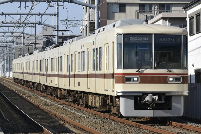 くぬぎ山車両基地8800形8813編成を初富～鎌ヶ谷大仏間で撮影した写真