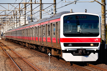 JR東日本209系ケヨ34編成を新習志野駅で撮影した画像