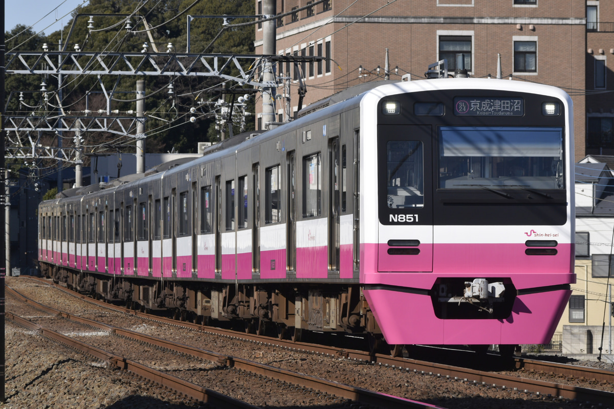 新京成電鉄 くぬぎ山車両基地 N800形 N858編成
