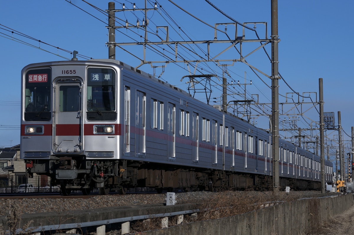 東武鉄道 南栗橋車両管区春日部支所 10030型 11655F