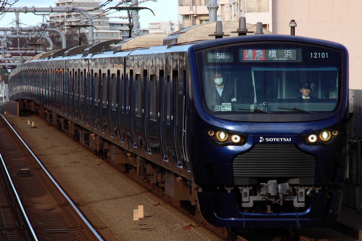 相模鉄道 かしわ台車両センター 12000系 12101F