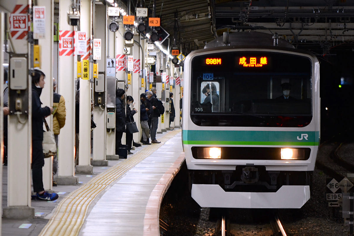 JR東日本 松戸車両センター本区 E231系 マト105編成