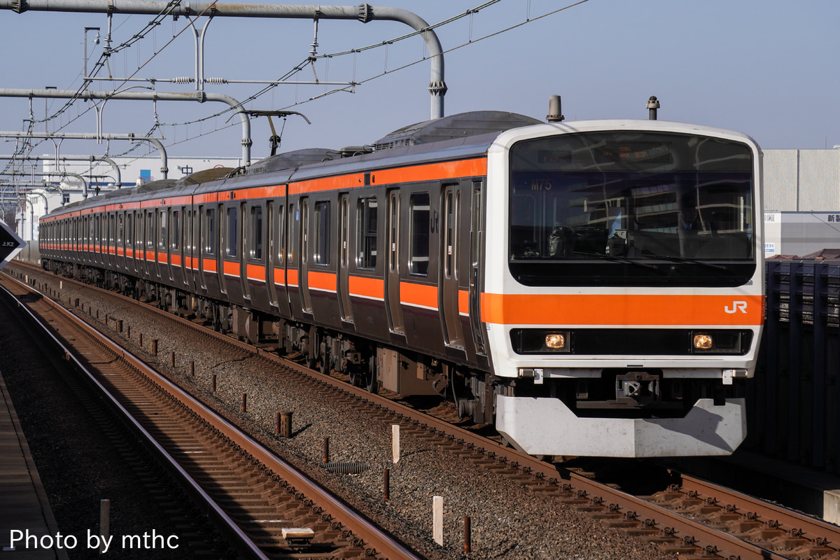 JR東日本 京葉車両センター 209系 ケヨM75編成