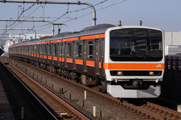 JR東日本209系ケヨM75編成を越谷レイクタウン駅で撮影した画像