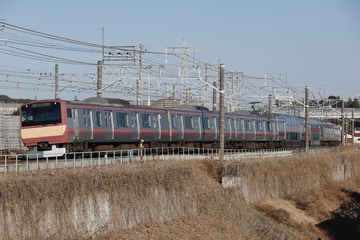 JR東日本E531系カツK423編成を松戸～金町間で撮影した画像