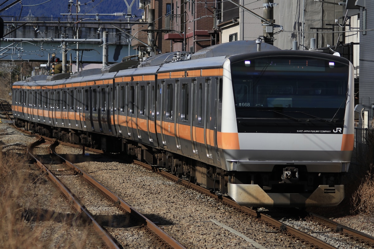 JR東日本 豊田車両センター本区 E233系 トタ青668編成