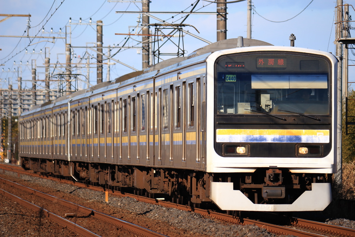 JR東日本 幕張車両センター 209系 マリC440編成