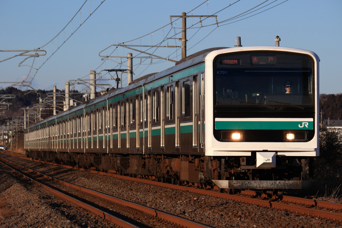 JR東日本 勝田車両センター E501系 カツK701
