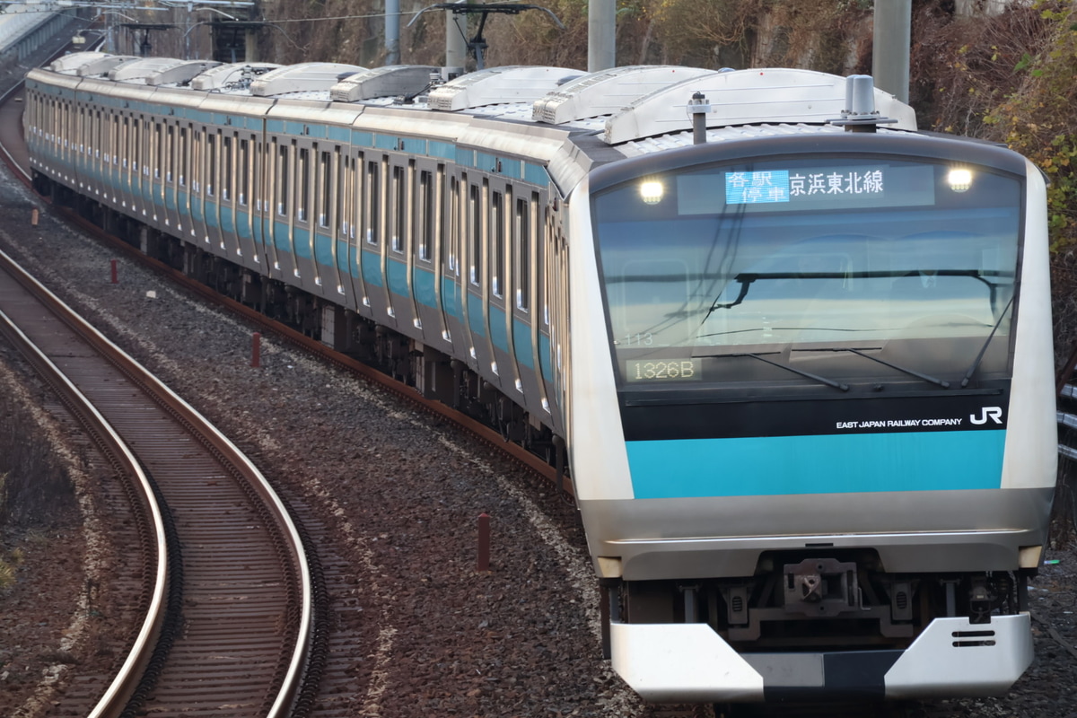 JR東日本 さいたま車両センター e233系 サイ113編成