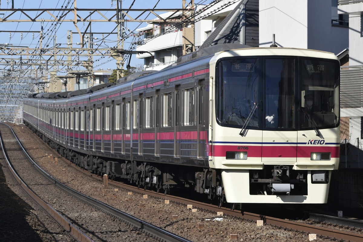 京王電鉄 京王線(若葉台検車区/高幡不動検車区) 8000系 8706F