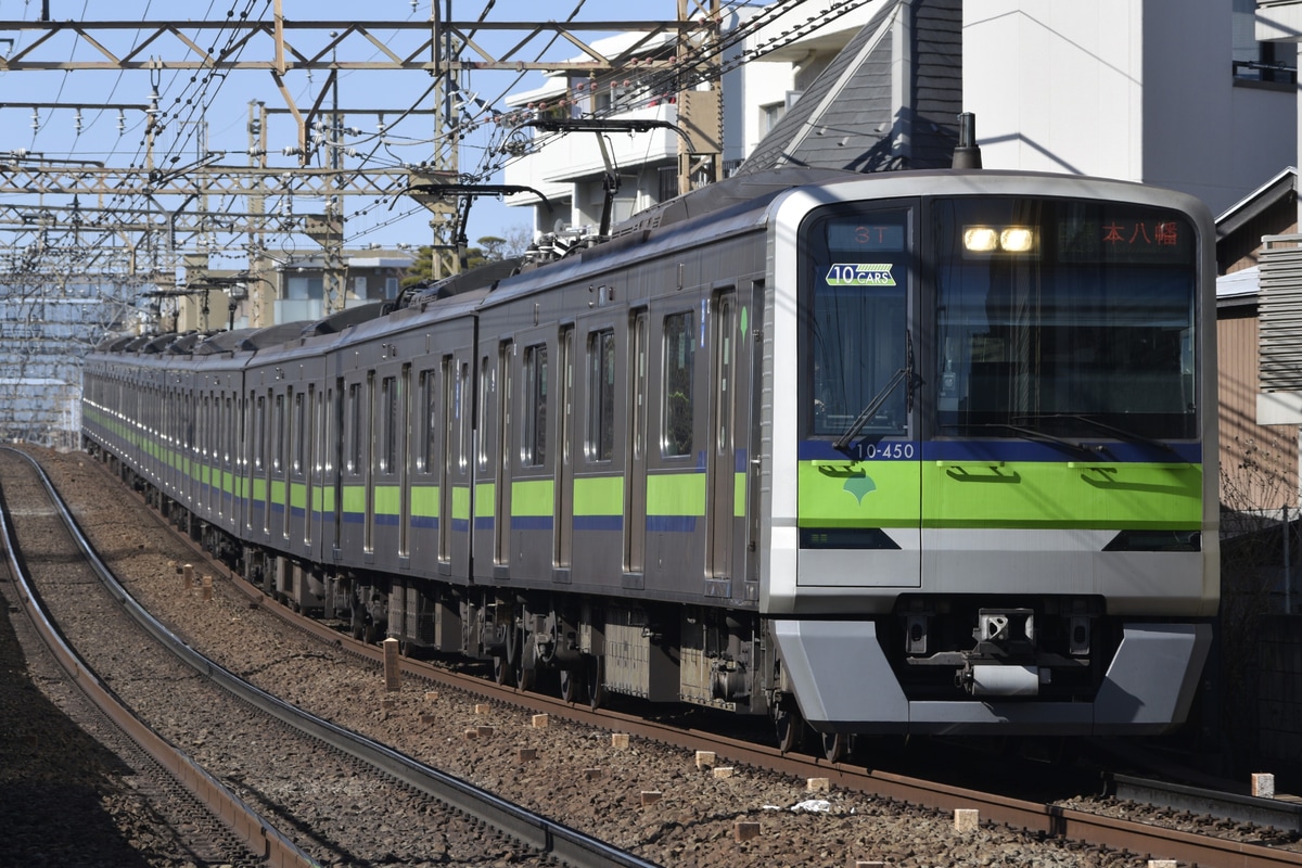 東京都交通局 大島車両検修場 10-300形 10-450編成
